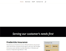 Tablet Screenshot of fredericksinsurance.com